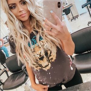 Chaser Black Graphic Tiger Tee